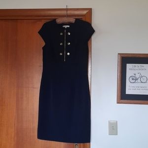 Sandra Darren size 10 versatile dress with cap sleeves.